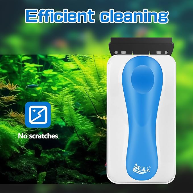 AQQA Aquarium Magnet Glass Cleaner, Dolphin Series-Fish Tank Algae Scraper - Image 7