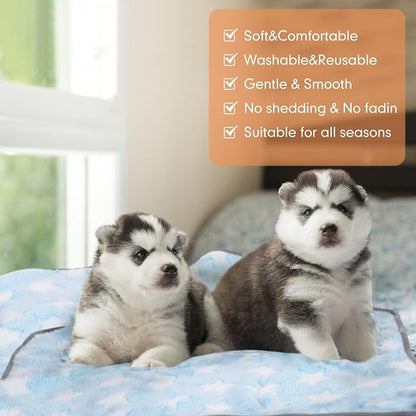 Chumia 40 Pcs Puppy Blankets for Small Dog Pet Bulk Fleece Soft Fluffy Washable - Image 4