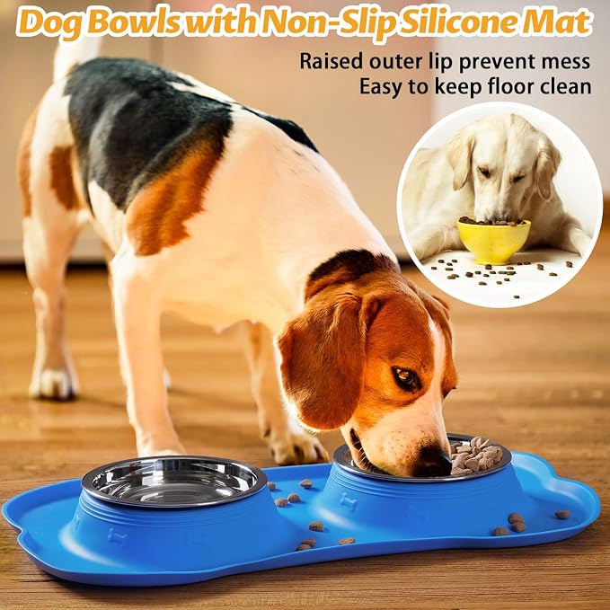 Hubulk Pet Dog Bowls 2 Stainless Steel Dog Bowl - Image 6
