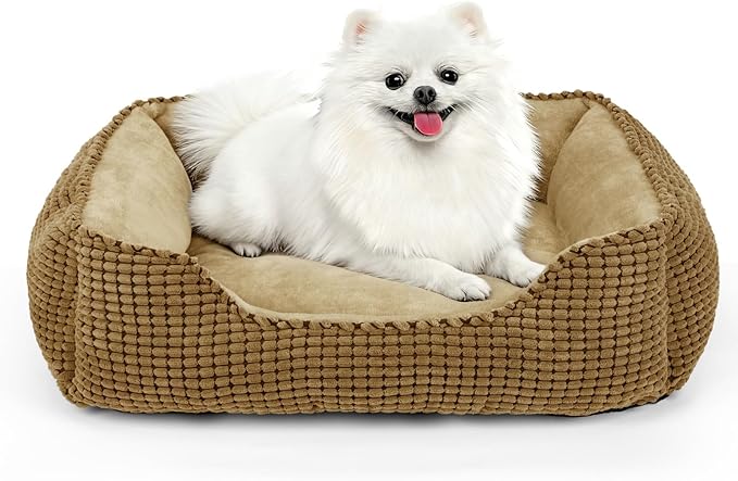 MIXJOY Dog Beds for Medium Dogs Washable, Rectangle Pet Bed Medium Size Dog by MIXJOY