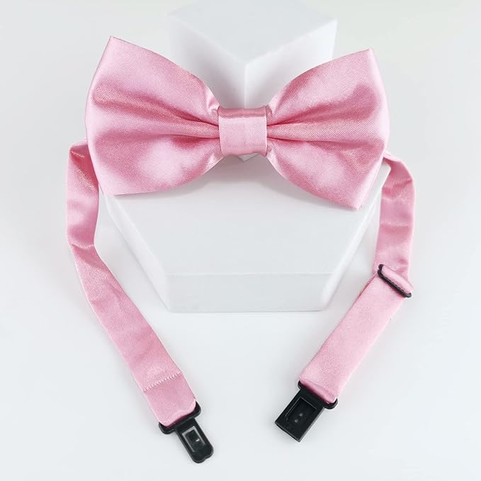 KOOLMOX Dog Bow Ties Pink, Adjustable Dog Collar Bow Tie - Image 3