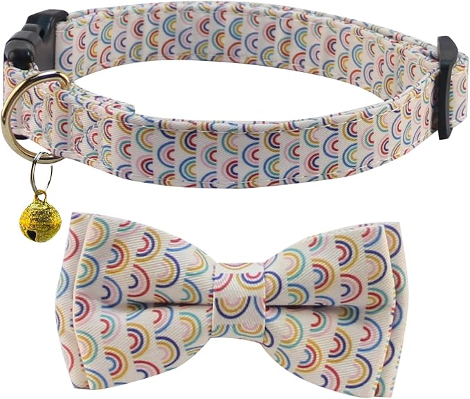 Yizepet Dog Collar with Bow Tie- Adjustable pet Collar - Image 2