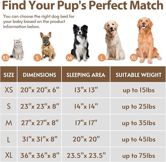 JOLLYVOGUE Calming Dog Bed for Small Dogs - Image 6