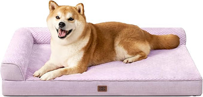 EHEYCIGA Memory Foam Dog Bed Large Size Dogs, Orthopedic Dog Bed Large by EHEYCIGA