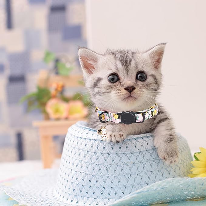 Cat Collar-2 Pack Cat Collars bee & Strawberry Cat Collar Breakaway - Image 5