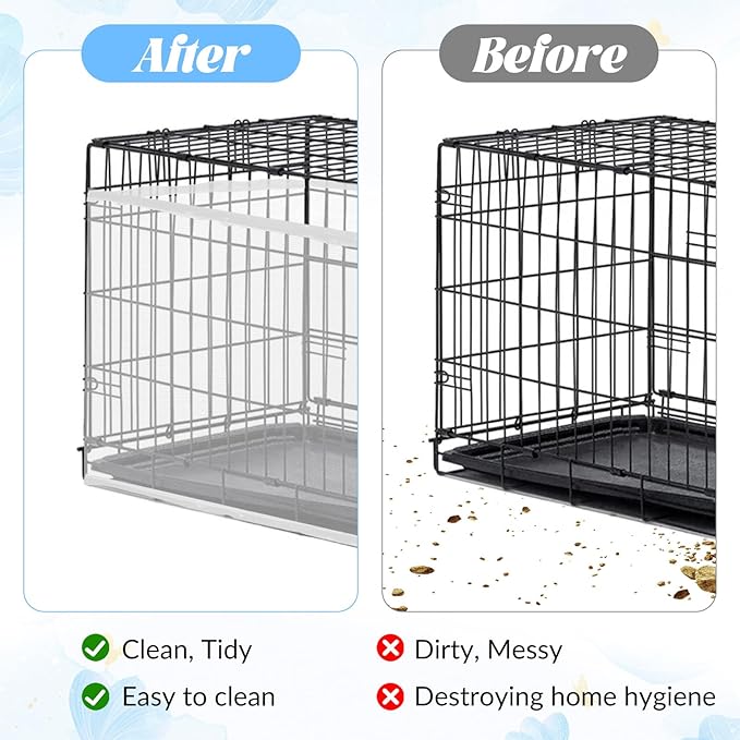 2 PCS Bird Cage Seed Catcher Airy Gauze Bird Cage Cover White Birds Cages Net - Image 5