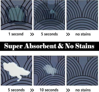 Dog Food Mats for Floors Absorbent, Pet Cat Food Mat - Image 2