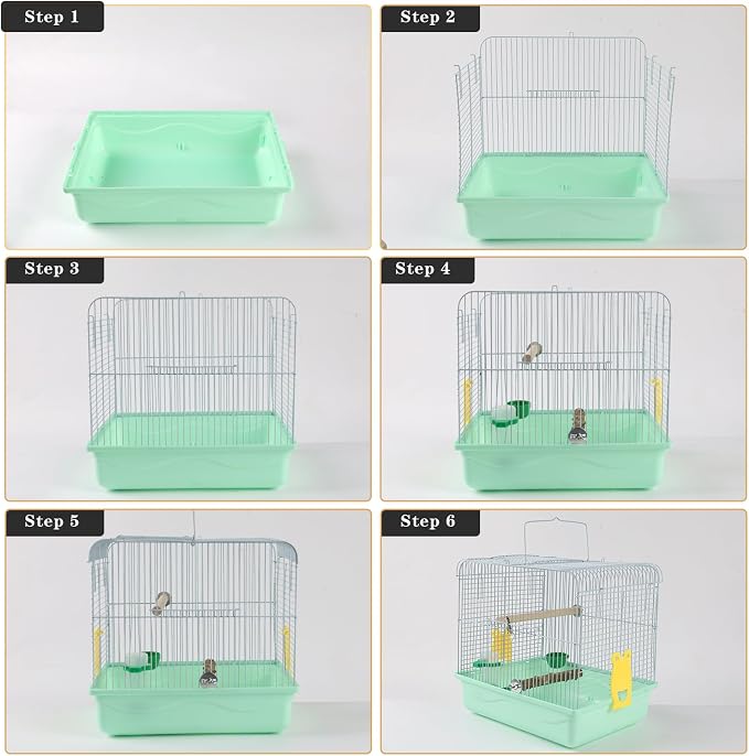 Portable Bird Cage for Small Birds - Image 7