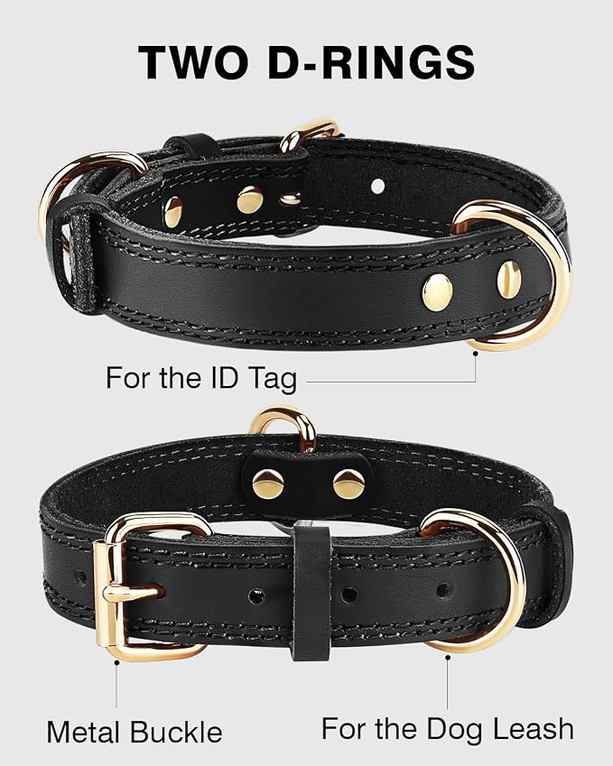 Joytale Genuine Leather Dog Collar - Image 3