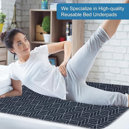 OUTCREATOR® Washable Bed Pads 34" x 56", Incontinence Mattress Protector - Image 7