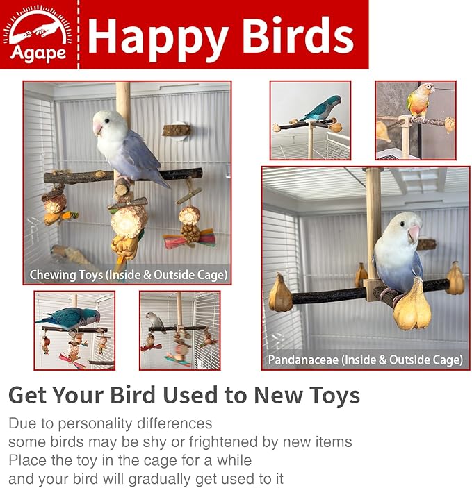 Agape Rotating Parrot Perch Toy - Image 3