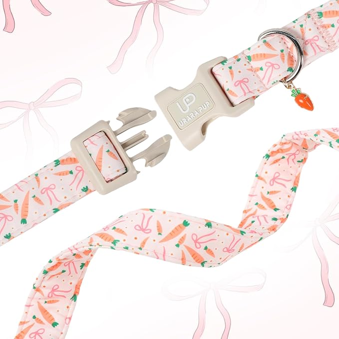 Easter Day Dog Collar, UP URARA PUP Easter Bunny Adjustable Pet Collar - Image 4