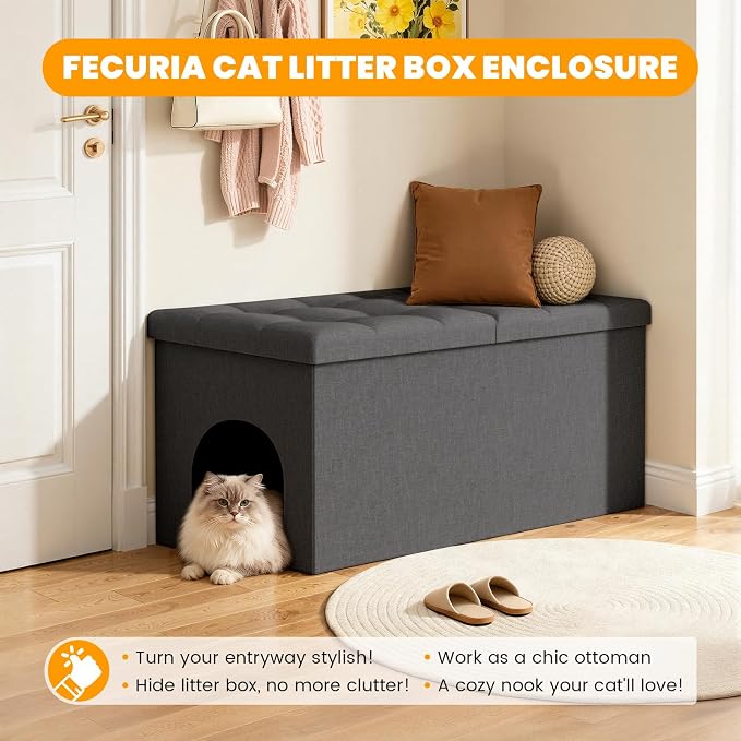 3-in-1 Cat Litter Box Enclosure - Image 6