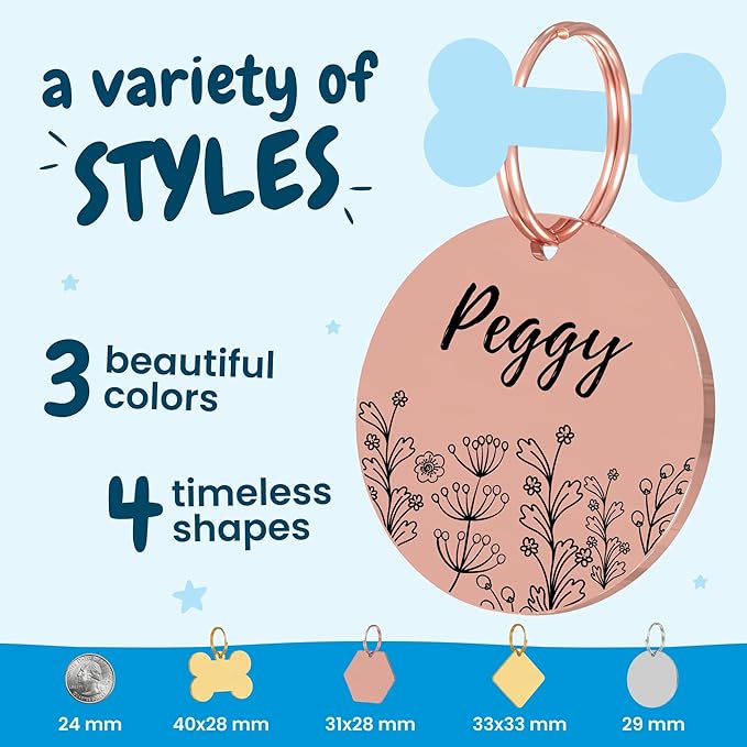 PawFurEver Custom Engraved Pet ID Tag – Personalized Dog Name Tag - Image 5