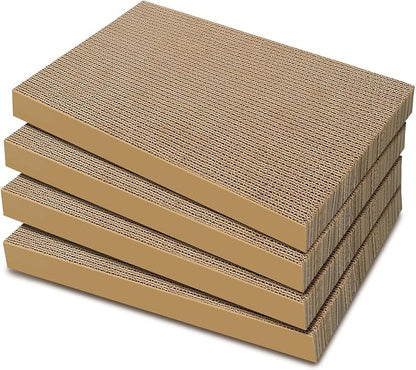 AGYM Cat Scratchers 4 Packs Refill Cat Scratching Pad Cardboard by AGYM