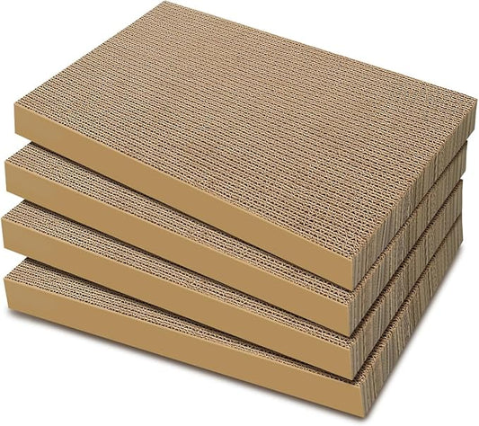 AGYM Cat Scratchers 4 Packs Refill Cat Scratching Pad Cardboard by AGYM