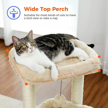 PEQULTI Cat Tree Cat Tower for Indoor Cats - Image 2