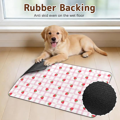 Dog Food Mat for Bowls, Absorbent Quick Dry Dog Cat Mats for Food and Water - Image 5