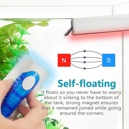 Magnetic Aquarium Fish Tank Glass Algae Scrapers Glass Cleaner Scrubber Clean S - Image 5