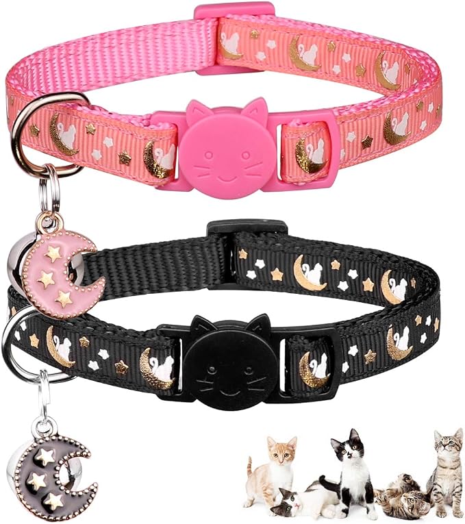 2Pcs Breakaway Cats Collars Cat Collars by Baeuppit