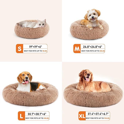 Sweetcrispy Donut Dog Bed, XL Large Round Calming Cat Bed - Image 6