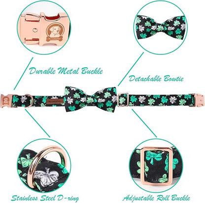 MR. CHUBBYFACE St.Patrick's Clover Dog Collar - Image 2