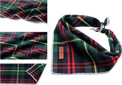 Lionet Paws Christmas Dog Bandana Washable Cotton Handkerchief Scarf Triangle - Image 4