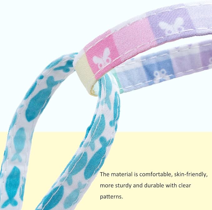 Faygarsle 2 Pack Plaid Butterfly Fish Pattern Cat Collars Breakaway Safety - Image 6
