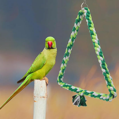 Wontee Bird Swing Bird Rope Perch Parrot Climbing Stand - Image 7