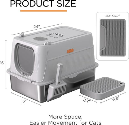Anywish Stainless Steel Cat Litter Box - Image 8