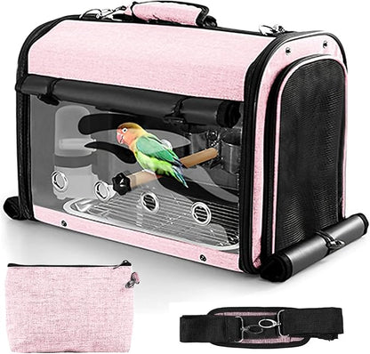 Sanmoncare Bird Carrier Bag Cockatiel Travel Cage by Sanmoncare