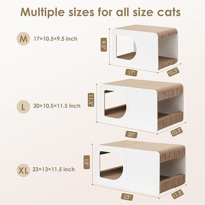 EHEYCIGA Cardboard Cat Scratcher House, 23-Inch Corrugated Cat Scratcher - Image 6