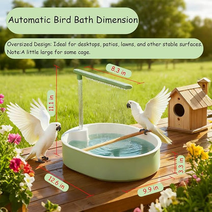 Bird Bath, Automatic Parrot Shower Bath, Birds Shower Bathtub - Image 2