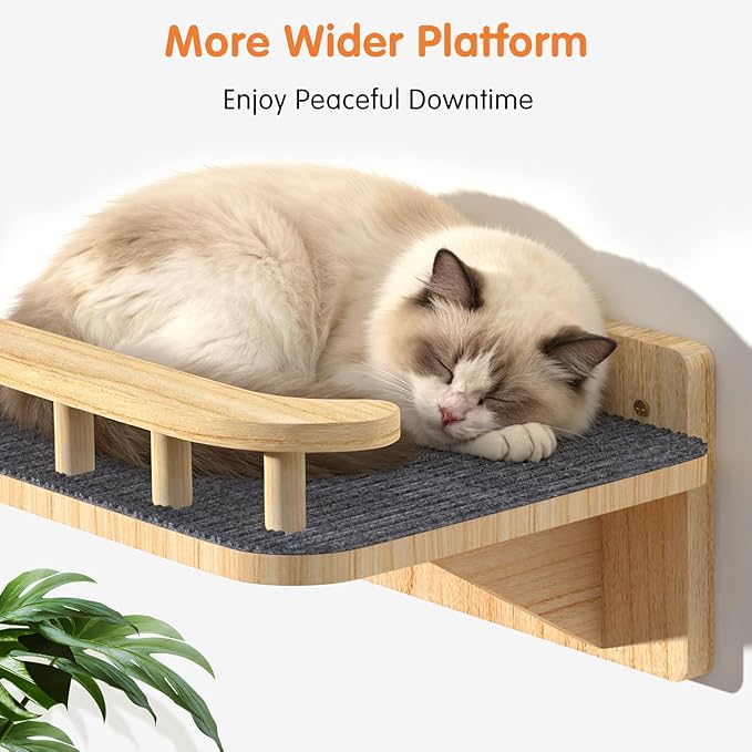 Cat Wall Shelves with 3 Steps, Floating Cat Shelves - Image 6