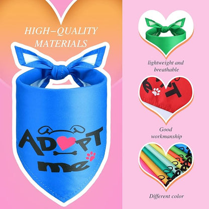 40 Pieces Adopt Me Dog Bandanas Bulk Multi Colors Bibs Triangle Dog Washable - Image 5