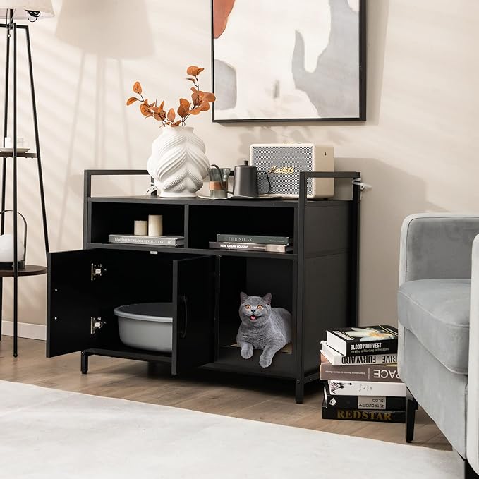 Giantex Cat Litter Box Enclosure - Image 3