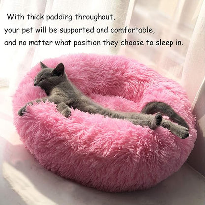 BODISEINT Modern Soft Plush Round Pet Bed - Image 2