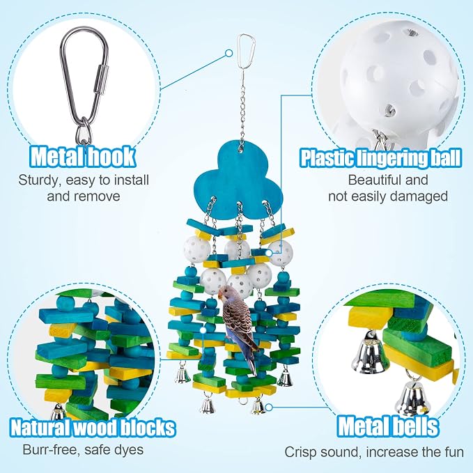 Parrot Toys for Large Birds, Parrots Chew Toy Gift - Image 3