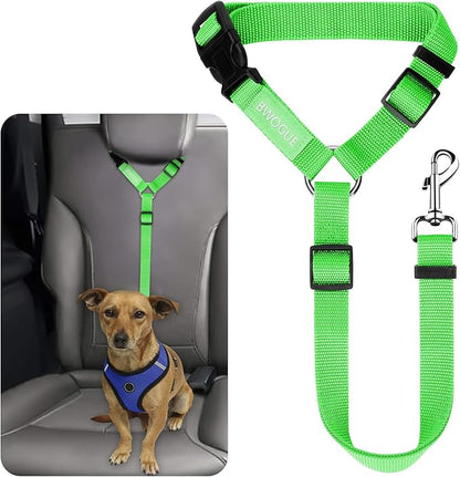 BWOGUE Pet Dog Cat Seat Belts, Car Headrest Restraint Adjustable Safety Leads by BWOGUEPetHome