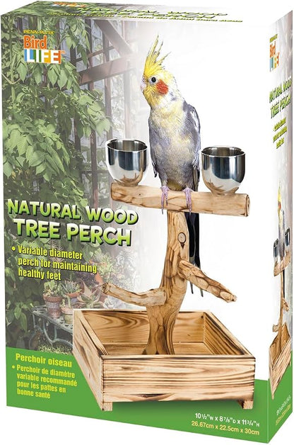 PENN-PLAX Bird-Life Natural Wood Tree Perch - Image 9