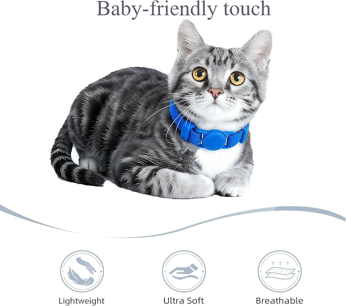 Breakaway Cat Collar with Bell, Safety Buckle Kitten Collar, Elastic Strech - Image 3