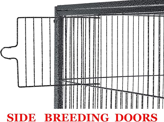 54" Large Wrought Iron Breeding Flight Canary Parakeet Cockatiel Lovebird Finch - Image 5