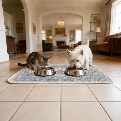 PUPTECK Dog Food Mat, Absorbent Pet Feeding Bowl Mat, Non-Slip Dog Mat - Image 8