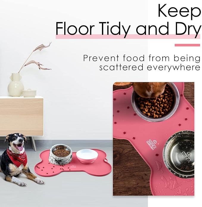 Super Design Dog Food Mat Dog Bowl Mat - Image 2