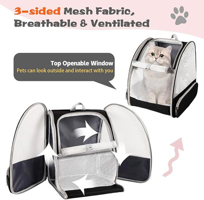 Cat Backpack Carrier, Pet Carrier Airline Approved - Image 3