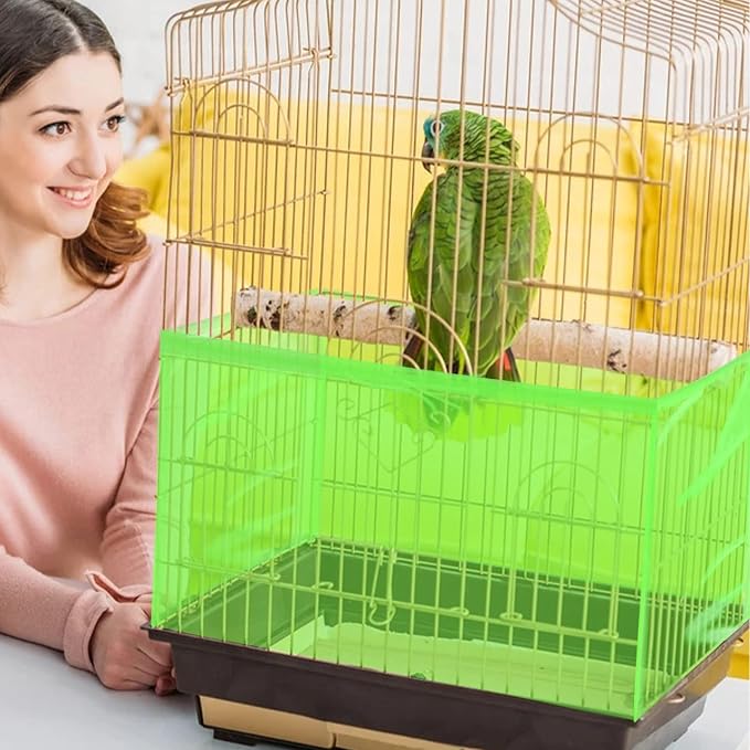 Daoeny Large Bird Cage Cover, Bird Cage Seed Catcher, Adjustable Soft Airy - Image 5