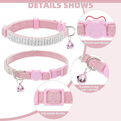 EXPAWLORER Soft Velvet Safe Cat Collars - Image 3