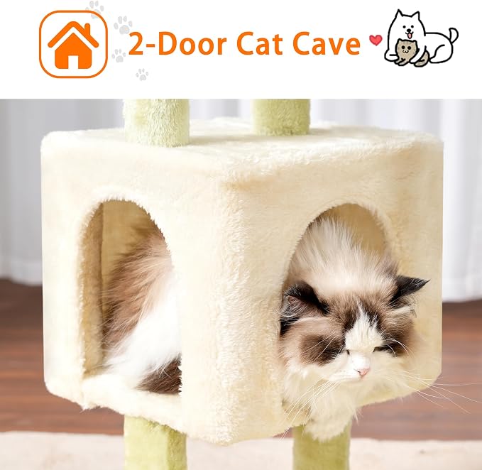 Heybly Cat Tree, 39.4 Inches Tower Condo - Image 6