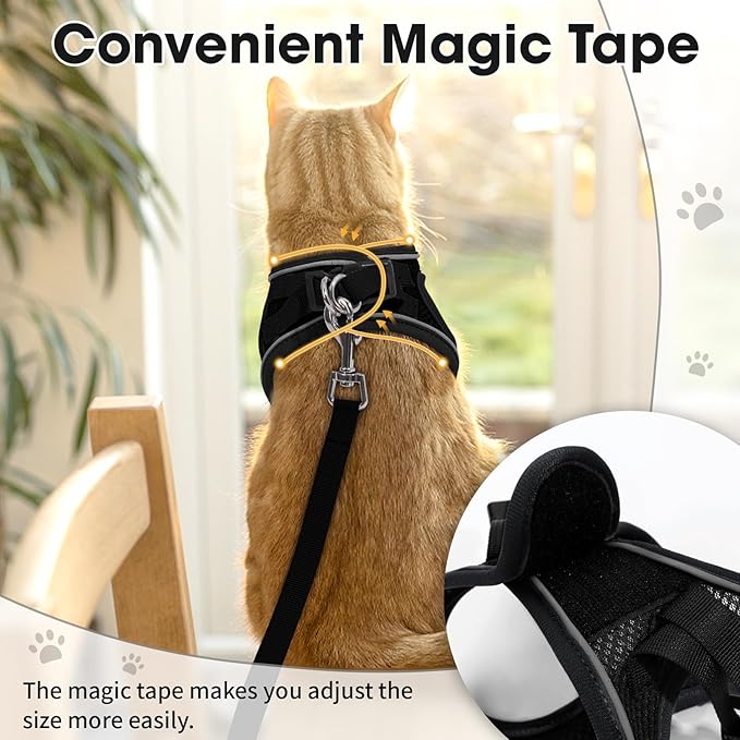 Cat Vest Harness and Leash Set for Walking Escape Proof, Adjustable Kitten - Image 5