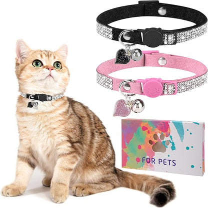 Rhinestone Cat Collar Breakaway by DILLYBUD